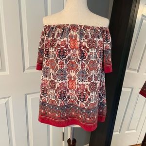 Joie Silk Off-the-shoulder Top
